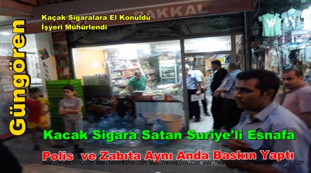 Güngören'de Kaçak Sigara Satan Suriyeli Esnafa Polisten Gözaltı...