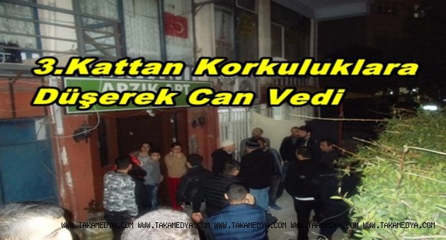  Güngörende Üçünçü Kattan korkuluklara Düşerek Can Verdi