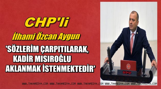 İlhami Özcan Aygun'KİMSE BENİ TRABZONLU VATANDAŞIMLA KARŞI KARŞIYA GETİREMEZ