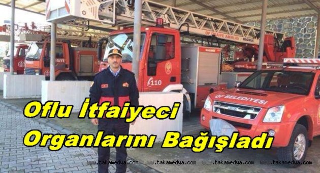 İtfaiye Şefinden Anlamlı Bağış