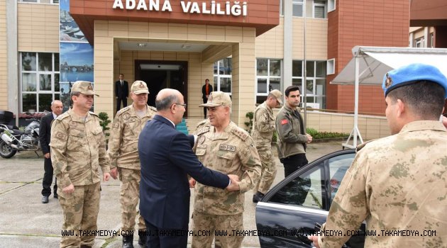 JANDARMA GENEL KOMUTANI ORGENERAL ARİF ÇETİN, VALİ MAHMUT DEMİRTAŞ'I ZİYARET ETTİ