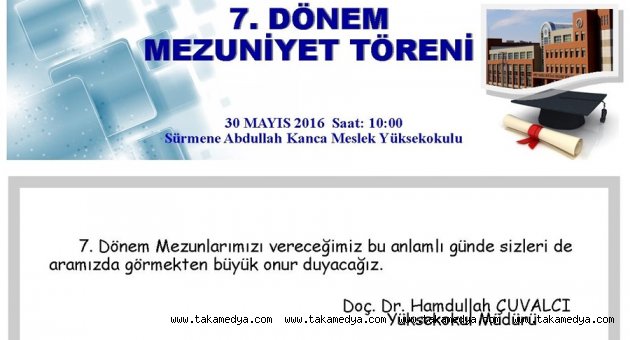 KANCA MYO 7. DÖNEM MEZUNLARINI VERECEK