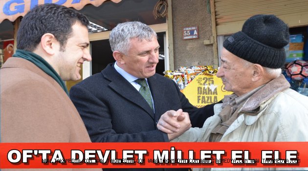 KAYMAKAM FIRAT VE BAŞKAN SARIALİOĞLU’NDAN ESNAF ZİYARETİ