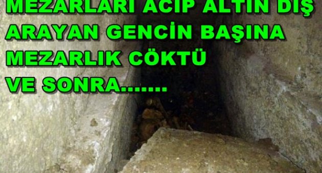 Mezarlıkta tüyler ürperten olay!