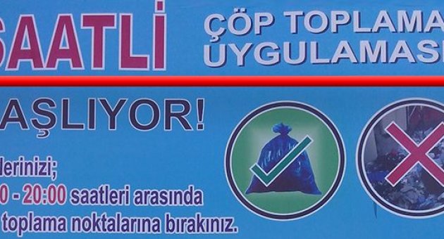 Of Belediyesinden Çöp Uygulaması