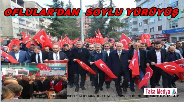 Oflulardan Bakan Soylu İcin Destek Yürüyüşü