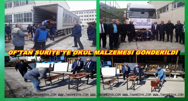 OF'TAN SURİYE'DEKİ ÇOCUKLARA EĞİTİM DESTEĞİ