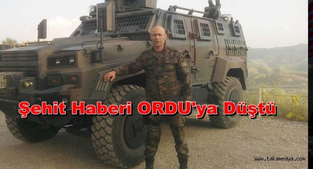 ORDU'YA ŞEHİT HABERİ ŞIRNAKTAN GELDİ