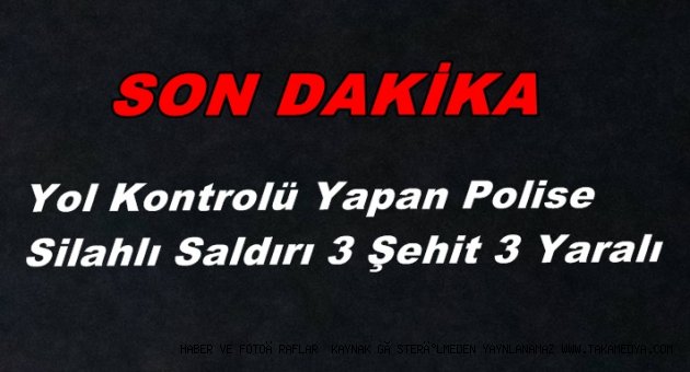 POLİSE SİLAHLI SALDIRI 3 ŞEHİT