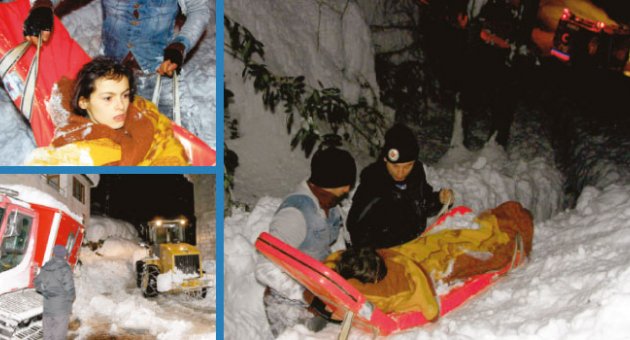 Rize'de Gece Yarısı Kurtarma Operasyonu