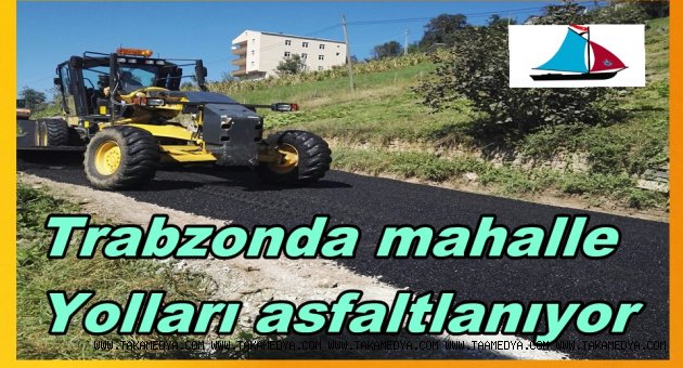 Şalpazarı’nda üç ayrı mahallenin yolu asfaltlandı