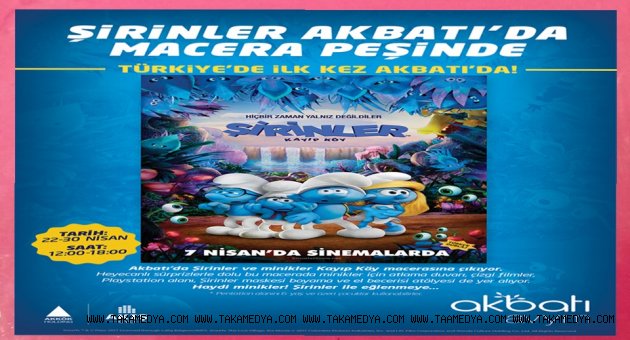 Şirinler:Kayıp Köy”Türkiye’de ilk kez Akbatı’da “