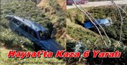 Hayrat'ta Araç Şarambole Yuvarlandı 6 Yaralı