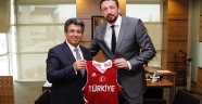 Başkan Karadeniz'den Hidayet Türkoğlu'na Ziyaret