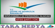 Çevre ve Şehircilik Bakanlığı Sözleşmeli Personel Alımı