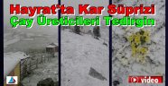 Hayrat'ta Kar Yağışı Devam Ediyor