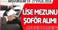 Kamu Kurumuna Uygulama Sınavıyla 121 Şoför Alınacak