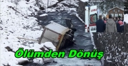 KAMYON SOLAKLI DERESİNE UÇTU 2 YARALI