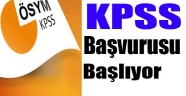 KPSS başvuruları başladı
