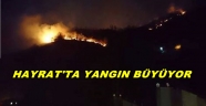 TRABZON HAYRAT'TA YANGIN İTFAİYE MÜDAHELE EDİYOR