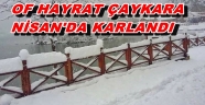 TRABZON NİSAN'DA KAR'LANDI