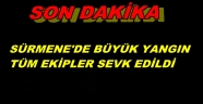 TRABZON SÜRMENE'DE BÜYÜK YANGIN DEVAM EDİYOR