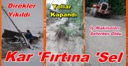 Trabzon'da Kar Ve Fırtına...