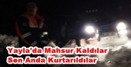TRABZON'DA MAHSUR KALAN VATANDAŞLAR KURTARILDI