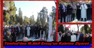 Tüm İstanbul Muhtar Dernekleri Federasyonu Mehmet Akif Ersoy'un Kabrini Ziyaret etti..