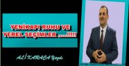 YENİKAPI RUHU VE YEREL SEÇİMLER .....!!!!!