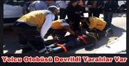 Yolcu Otobüsü Devrildi Cok Sayıda Yaralı Var