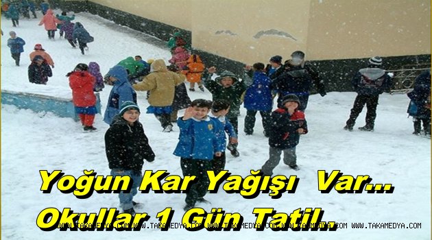 Trabzon Çaykara´da Okullar 1 Gün Tatil Edildi