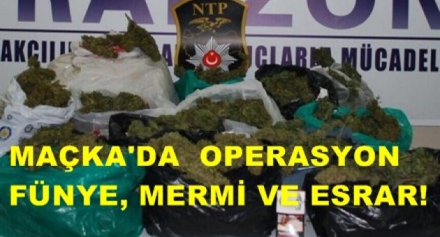 Trabzon maçka' da operasyon ...