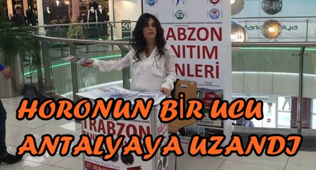 TRABZON RÜZGARI ANTALYA'DA ESİYOR