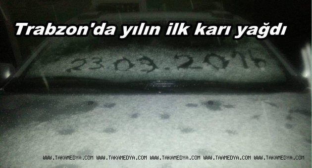 TRABZON YILIN İLK KAR'INI GÖRDÜ