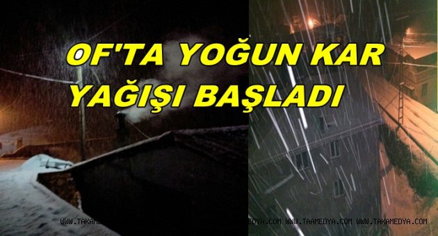 TRABZON'A BEKLENEN KAR GELDİ