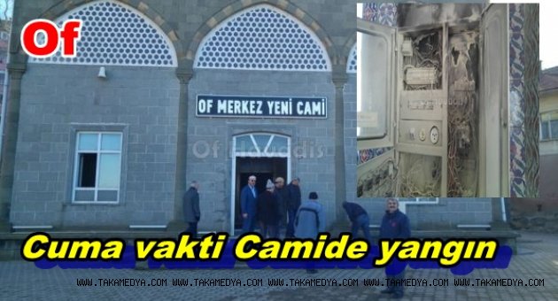 Trabzon'da Cuma Vakti Camide Yangın