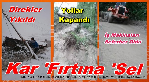 Trabzon'da Kar Ve Fırtına...