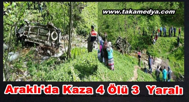 Trabzon'da Kaza 4 Ölü 3 Yaralı
