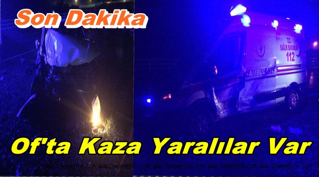 Trabzon'da kaza yaralılar var