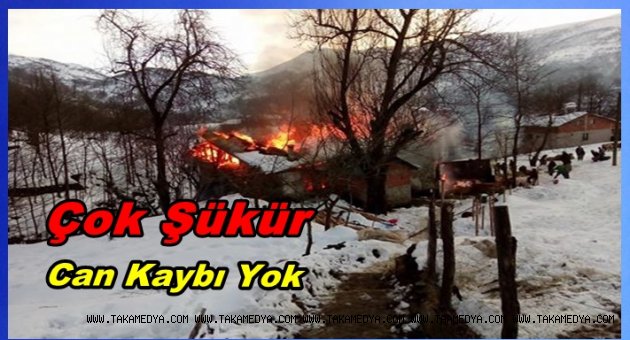 Trabzon'da Yangın Bir Ev Kül Oldu