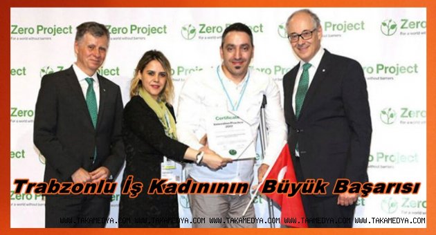 TRABZONLU İŞ KADININA BÜYÜK ÖDÜL
