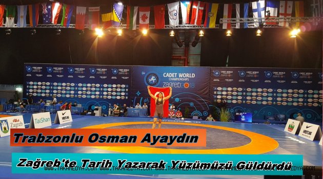 Trabzonlu Osman Ayaydın Dünya Ücüncüsü oldu