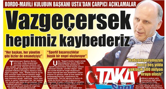 TRABZONSPOR ZOR VİRAJDA