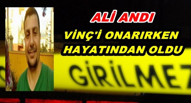 Vinç Bakım Elemanı14 Metre Yüksekten Düşerek Can Verdi