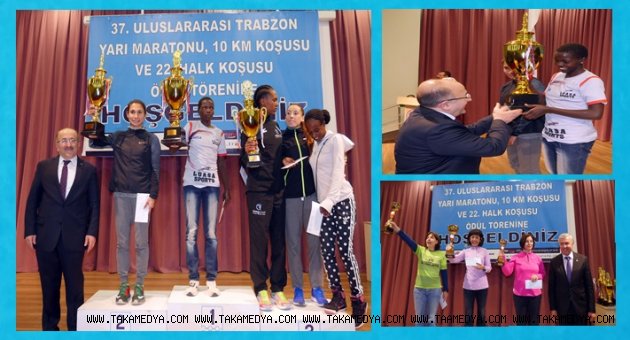 Yarı Maraton, Halk Koşusu ve 10 km Koşusunda dereceye girenler ödüllendirildi